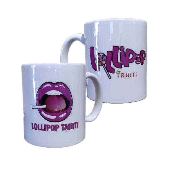 Mug blanc Lollipop Tahiti – Image 2